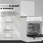 Cuisiniere à gaz 4 feux Nikai - U2110N5FS