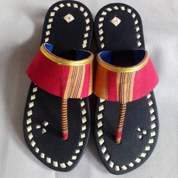 Sandales en sahare pour femme, noir - by Djae