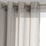 Rideaux voilage rayures grises 140*240 cm